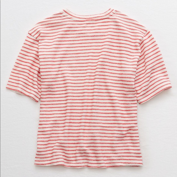 AERIE sleep t-shirt striped boxy - Picture 4 of 4